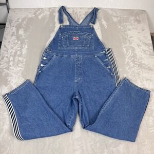 Vintage Revolt Overalls Womens 18 Blue Denim Striped Y2K 90s Carpenter Painters